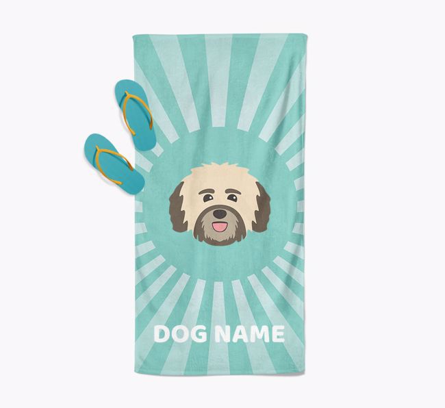 Personalised Pool Towel with {breedFullName} Icon